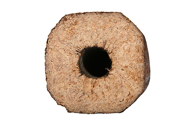 Image showing briquettes and granulated firewood