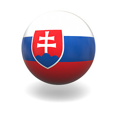 Image showing Slovakian flag