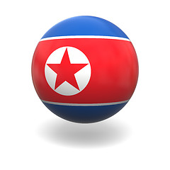 Image showing North Korean flag