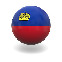 Image showing Liechtenstein flag