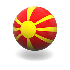 Image showing Macedonian flag