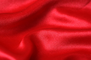 Image showing Red satin