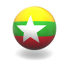 Image showing Myanmar flag