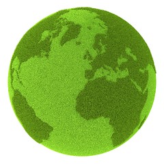 Image showing Europe on green planet