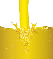 Image showing bubble splash beer