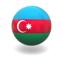 Image showing Azerbaijan flag
