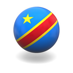 Image showing Democratic Republic Congo flag