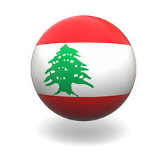 Image showing Lebanon flag