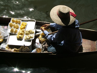 Image showing Thai floating market