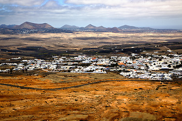 Image showing view from the lanzarote spain 