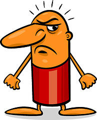 Image showing angry guy cartoon illustration