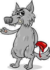 Image showing fairy tale wolf cartoon illustration