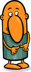 Image showing shy guy cartoon illustration