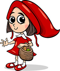 Image showing little red riding hood cartoon