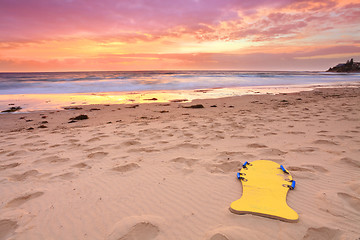 Image showing Beautiful summer beach sunrise Australia