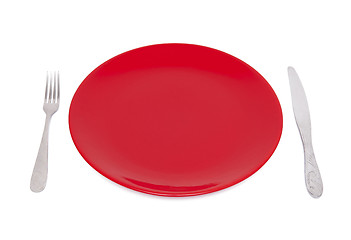 Image showing Red plate