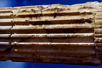 Image showing abstract column piece of marble 