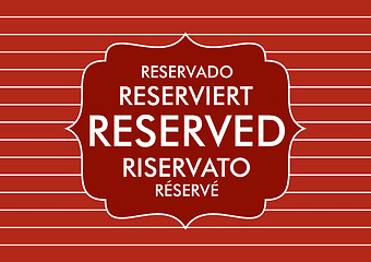 Image showing reserved