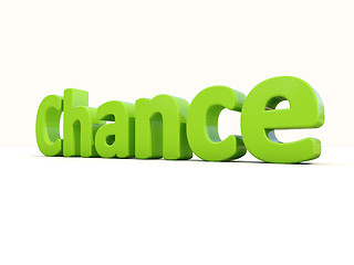 Image showing 3d word chance