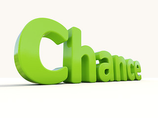 Image showing 3d word chance