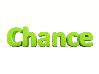 Image showing 3d word chance