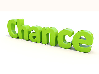 Image showing 3d word chance