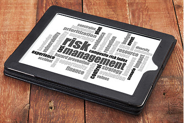 Image showing risk management word cloud 