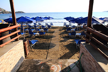Image showing greece beach and the sea 