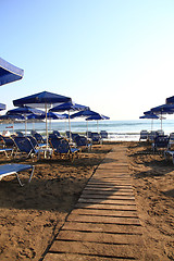 Image showing greece beach and the sea 