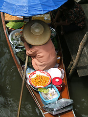 Image showing Floating market in thailand