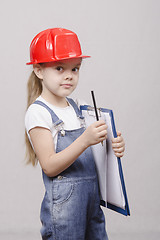 Image showing Portrait of a child engineer