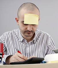 Image showing Man at desk