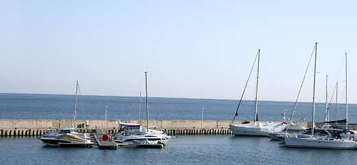 Image showing Sailing boats