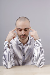 Image showing Man at desk