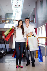 Image showing happy young couple in shopping