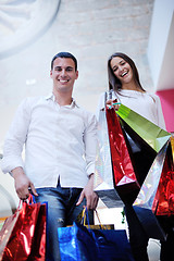 Image showing happy young couple in shopping