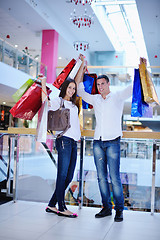 Image showing happy young couple in shopping