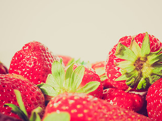 Image showing Retro look Strawberry