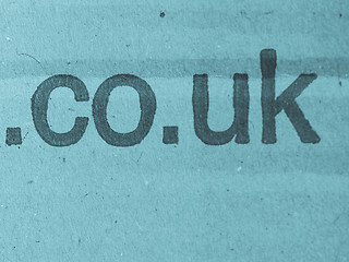 Image showing Internet co uk url