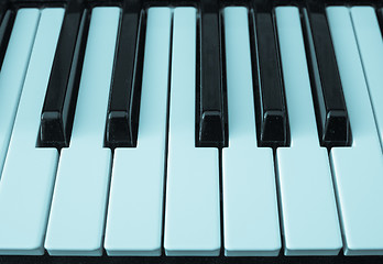 Image showing Music keyboard keys