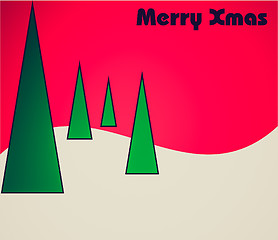 Image showing Retro look Christmas card