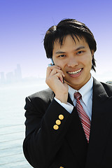 Image showing Businessman on the phone