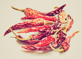 Image showing Retro look Hot Peppers