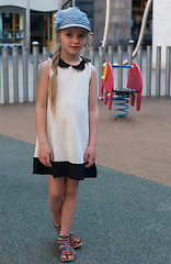 Image showing Young girl on the playground