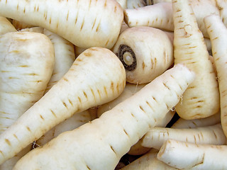 Image showing White carrots
