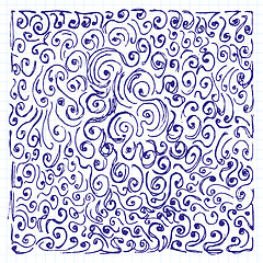 Image showing Vector Sketch Background With Pen Drawn Patterns