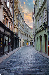 Image showing streets of the old city in the early morning