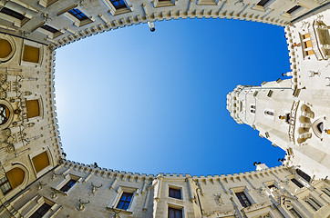 Image showing courtyard of Hluboka nad Vltavou castle