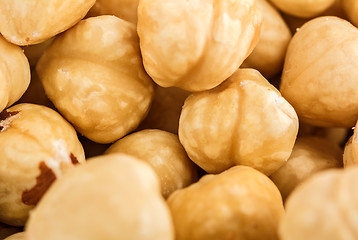 Image showing hazelnuts as background