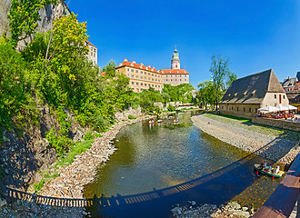 Image showing View on Castle in Cesky Krumlov